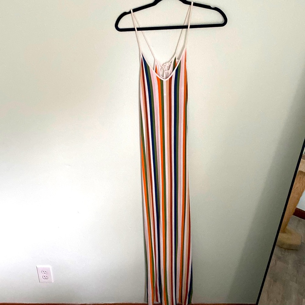 Stripped vacation dress